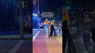 Sugar And Farrah Moan Walk Through Weho Together