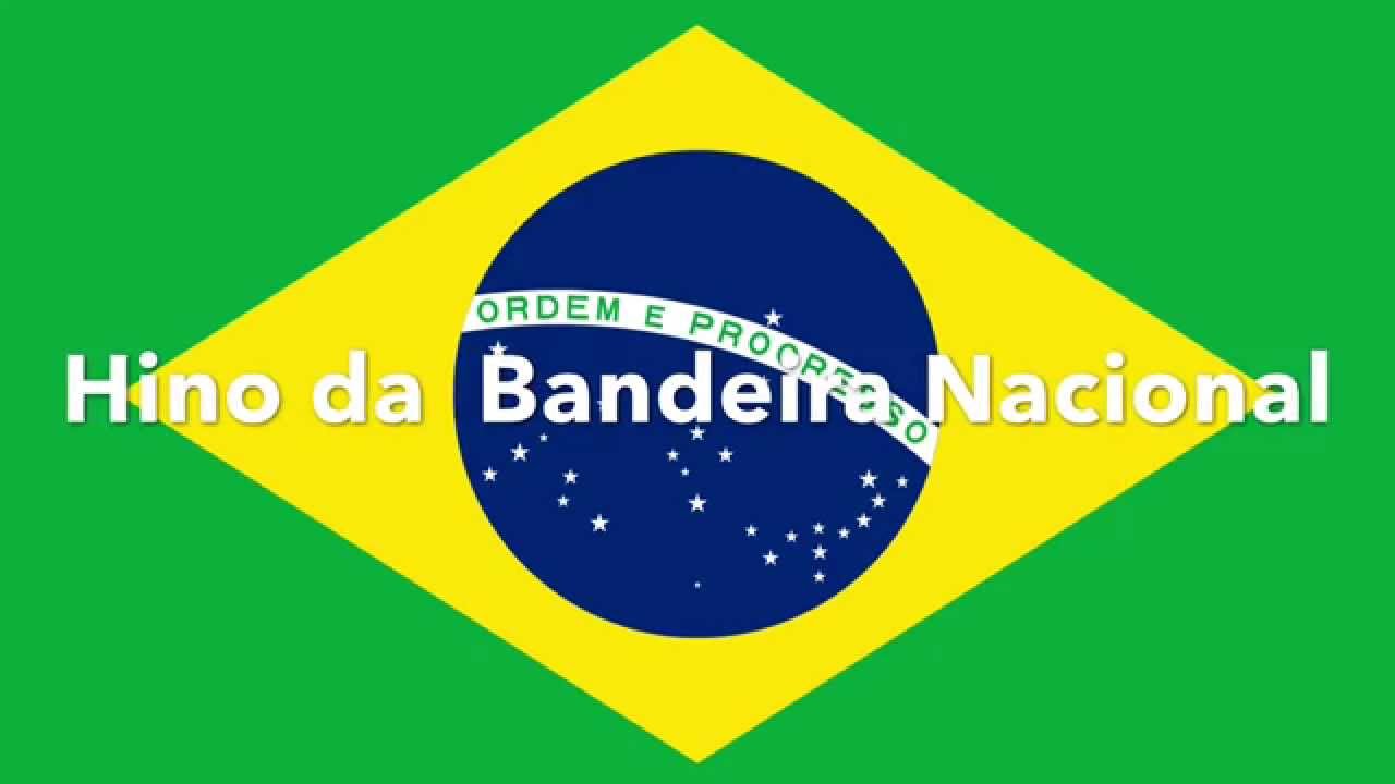 Hino da Bandeira Nacional Legendado letra) YouTube Hino da Bandeira Nacional Legendado letra) YouTube
