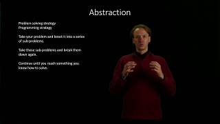 1-1.  Abstraction as a Problem Solving Strategy