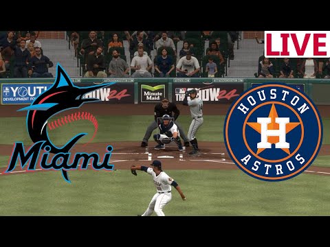 🔴LIVE 🔴Miami Marlins VS Houston Astros/ Spring Training 2025/ Baseball En vivo /MLB the show