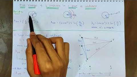 Flux Linkage  of single conductor in  a group of conductor || Transmission Line Parameters
