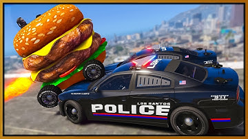 I Trolled Cops with Rocket Power Burger Car in GTA 5 RP