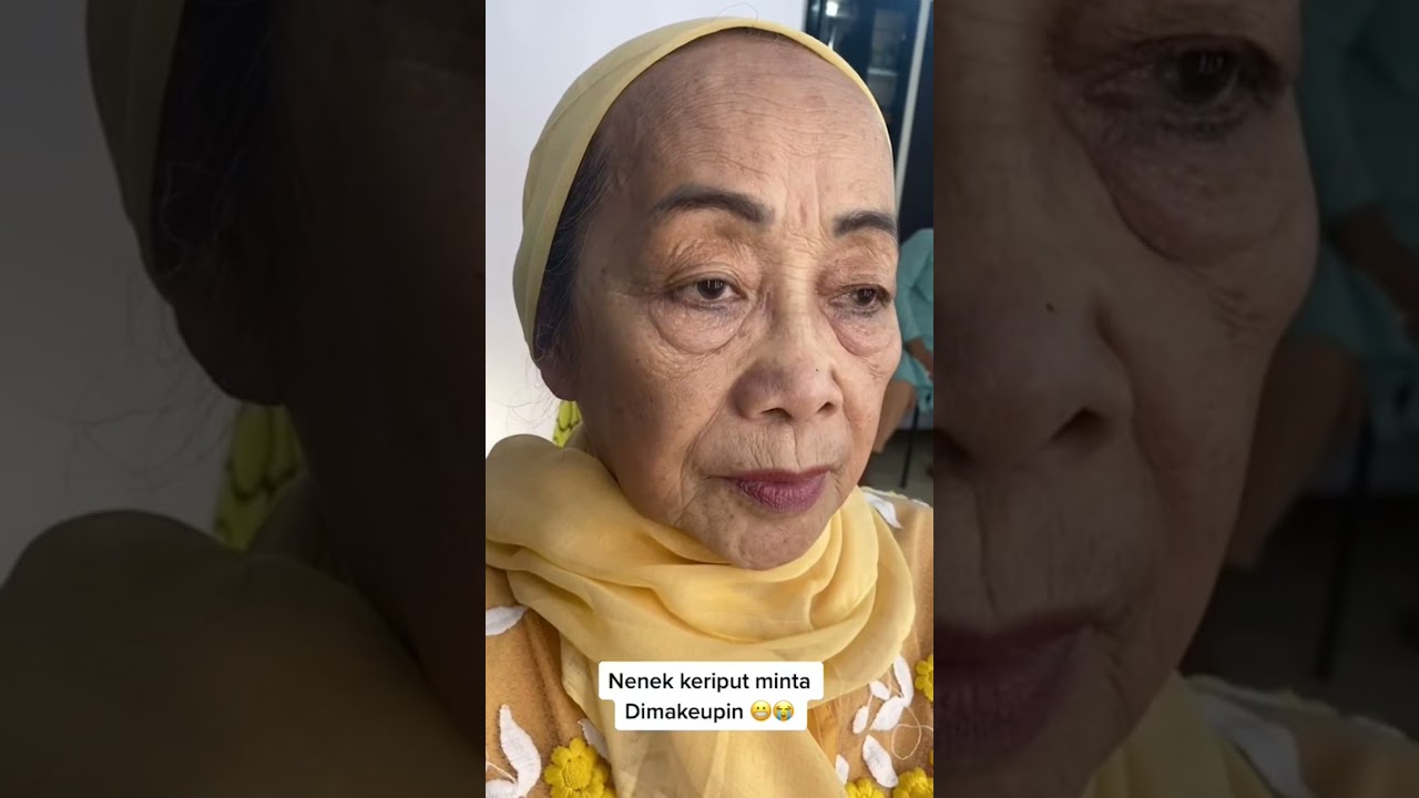 Makeupin nenek yang super keriput 