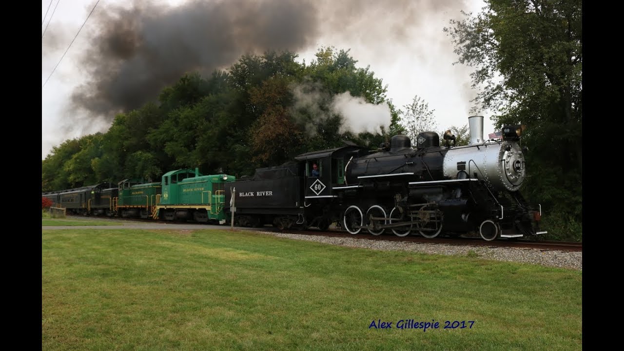 HD Rail Adventures in the Garden State BR&W Quadruple Header and More! 9-17-17