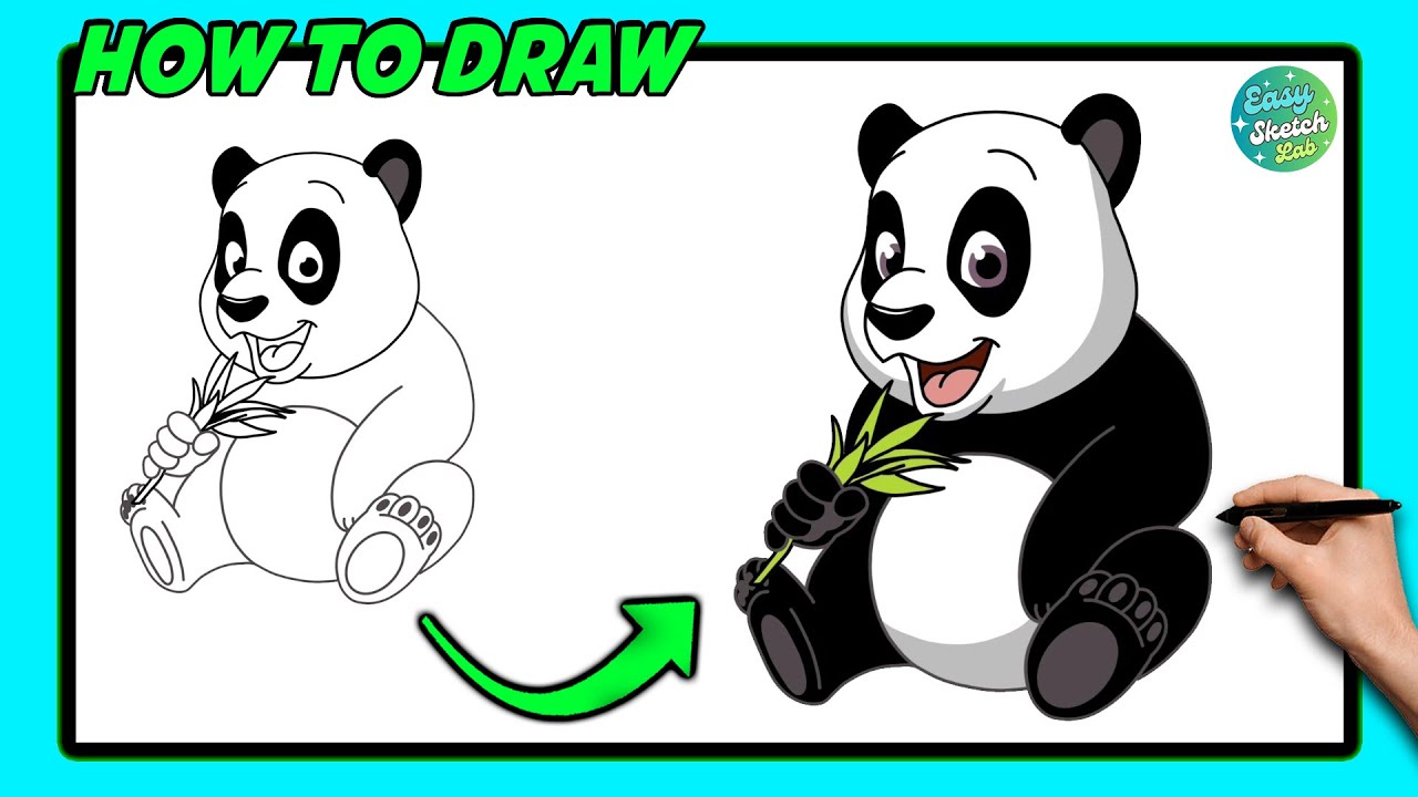 How to Draw a Cute Panda | Step-by-Step Tutorial - YouTube