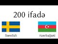 200 ifadə - İsveç dili - Azərbaycan dili