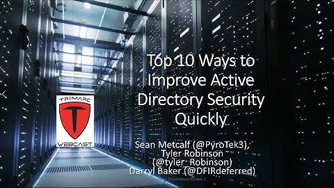 Top 10 Ways to Improve Active Directory Security Quickly