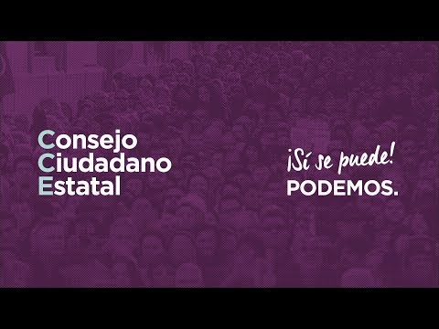 Pablo Iglesias en la apertura del Consejo Ciudadano Estatal. 23 de noviembre