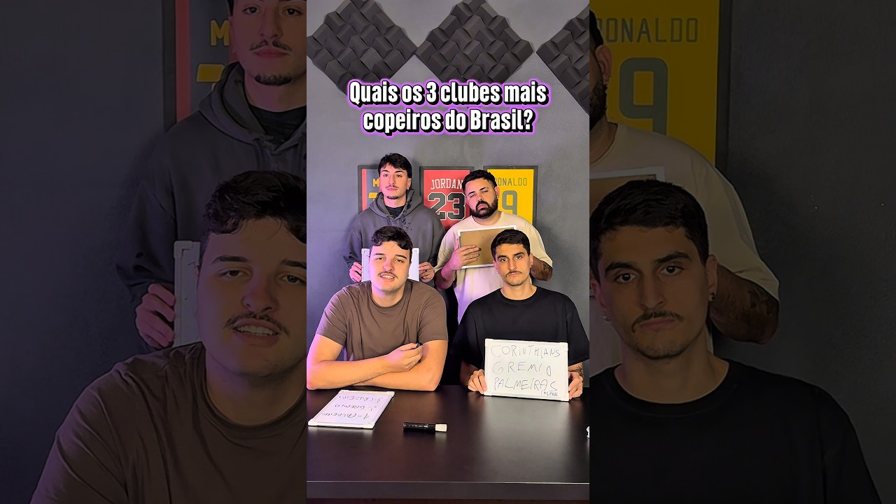 Quais os 3 clubes amais copeiros do Brasil?