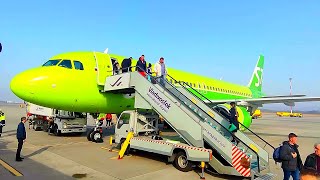 Airbus A320-214 S7 Посадка во Владивостоке. Рейс Иркутск - Владивосток.