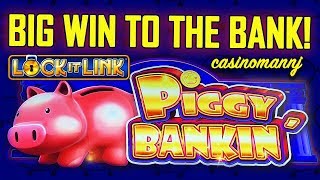 ? BIG WIN TO THE BANK? - LOCK-IT-LINK - ? PIGGY BANKIN' SLOT - Slot Machine Bonus