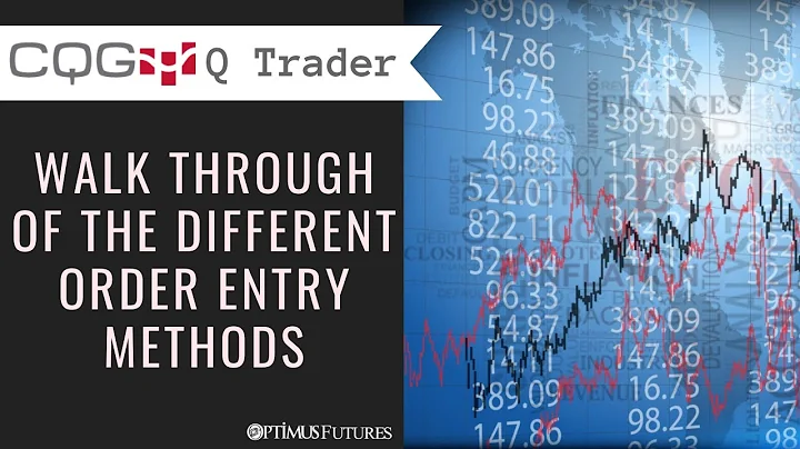 CQG QTrader - Walk through of the Different Order Entry Methods