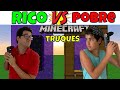 RICO VS POBRE MINECRAFT TESTANDO TRUQUES DO TIK TOK 2 | PEDRO MAIA