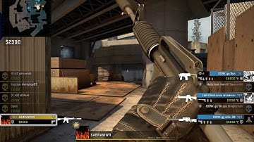 [MM]  Overpass 1v4 clutch with P250 against full buy