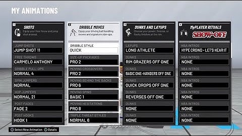 Best Animations For Playmaking Shot Creator On NBA 2K20
