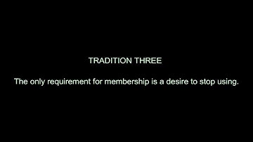 Tradition Three - Narcotics Anonymous Original Basic Text - Grey Book