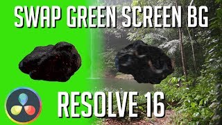 How to Turn Green Screen into Replacement Background | DaVinci Resolve 16 Tutorial