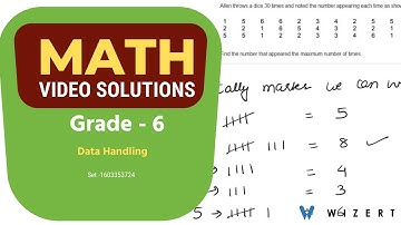 Grade 6 Mathematics Worksheets - Data Handling worksheet pdfs for Grade 6 - Set 1603353724