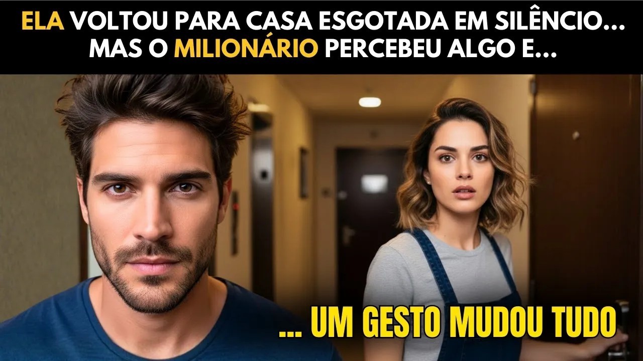 ELA VOLTOU PARA CASA ESGOTADA EM SILÊNCIO... MAS O MILIONÁRIO PERCEBEU ALGO E...