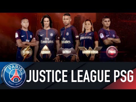 JUSTICE LEAGUE TRAILER WITH THE SUPERSTARS OF PARIS SAINT-GERMAIN