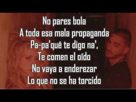 Chantaje LETRA - Shakira Ft Maluma