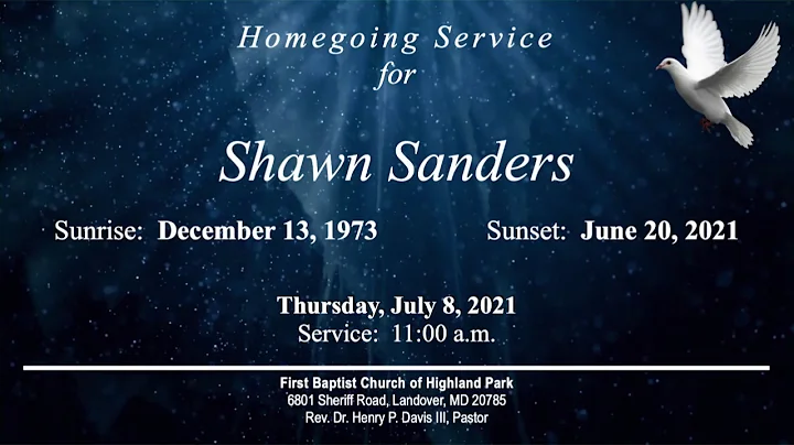 Homegoing Service for Shawn Sanders