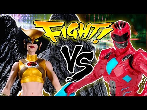 Hawkgirl vs. Red Power Ranger! HIGH FLYING FIGHT TOWN ~ Ultimate Smash House ~ pocket.watch jr.