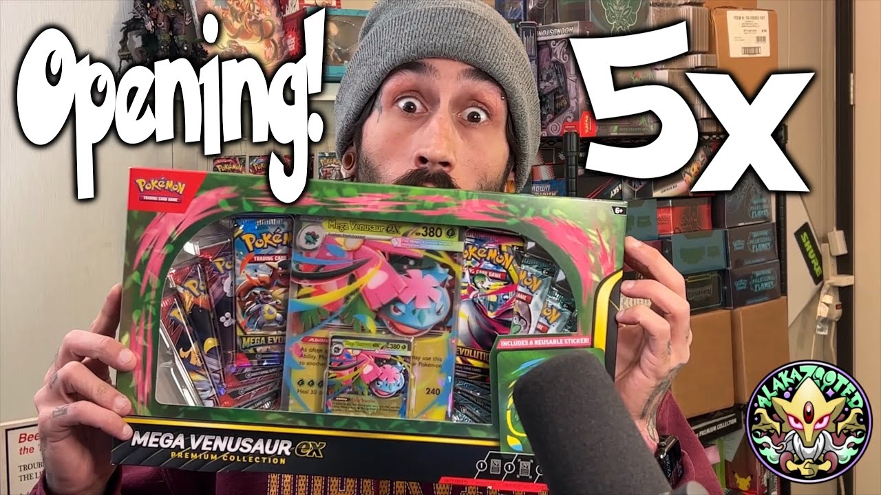 Я открыл 5 мега-боксов Venusaur EX Premium… ЭТОГО Я НЕ ОЖИДАЛ 😳🌿