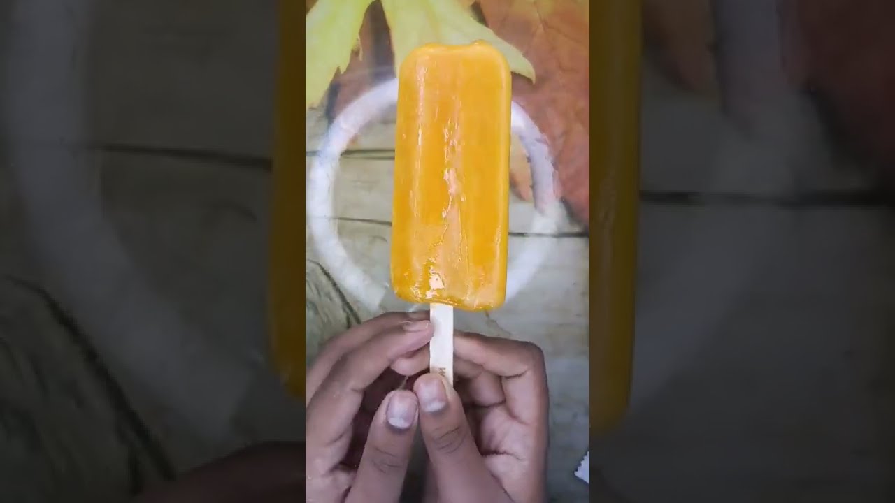 Arun icecream  likstick ice candy  orange flavoured ice candy icecream   shorts