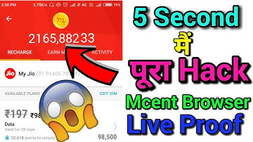Mcent Browser Unlimited Point Trick With live proof |teachtipswithashish