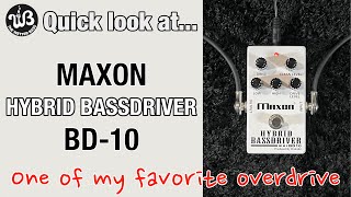 This is what the IBANEZ TS9B should have been like! The Maxon BD-10 Hybrid Bassdriver