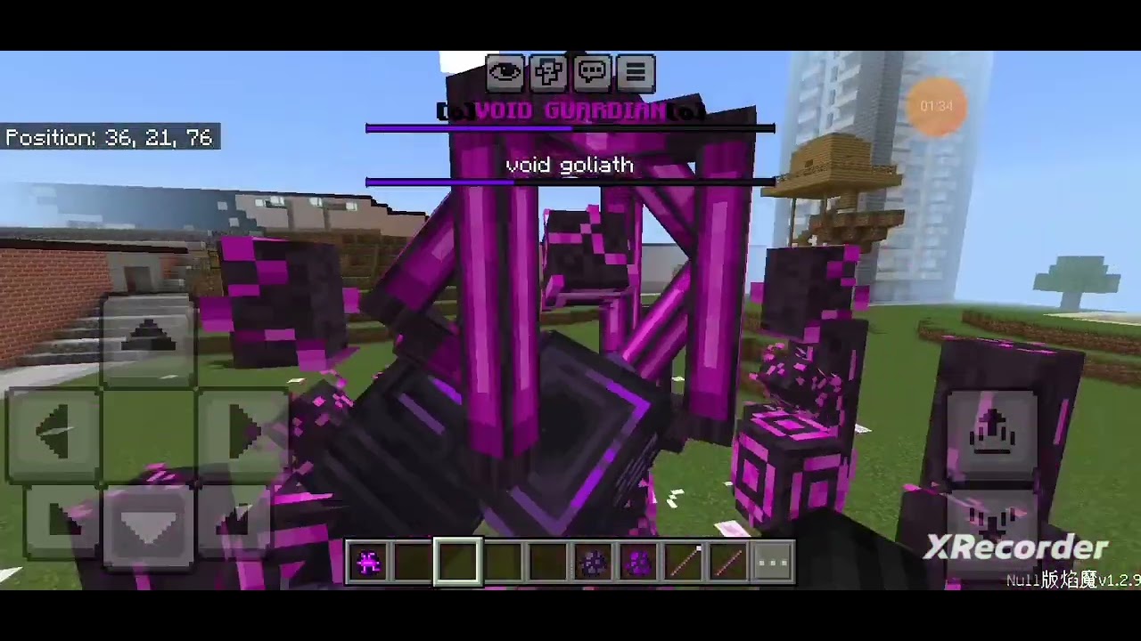 Void guardian vs void Goliath vs ender guardian (Minecraft battle royal)