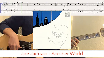 Joe Jackson - Another World // bass playalong w/tabs (1982 - new wave/pop)