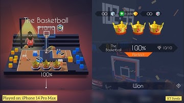 The Basketball Dancing Line | 10/10 Gems 💎 3/3 Crowns 👑 (60FPS iPhone) Complete