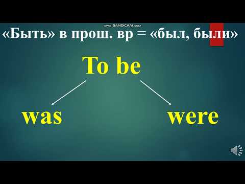 To be in Past Simple - глагол быть в прошедшем времени