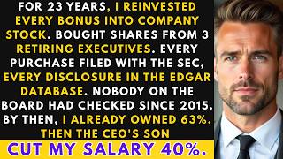 I Bought Company Stock For 23 Years Without Anyone Noticing — Then The CEO's Son Demoted Me