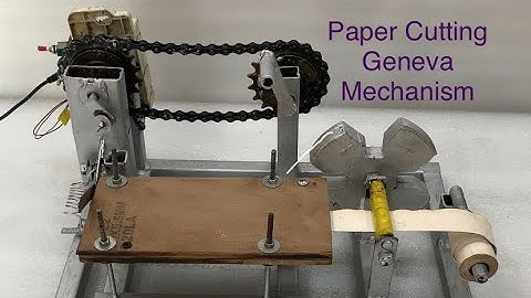 Paper cutting machine using Geneva mechanism mechanical engineering final year project