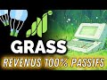 Revenu passif 100 gratuit  200  400 par mois avec grass  uprock