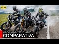Ducati Monster 1200S vs. Honda CB1000R vs. Triumph Speed Triple [ENGLISH SUB]