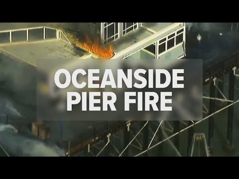 Oceanside Pier fire | Crews contain massive fire, save 90% of pier ...