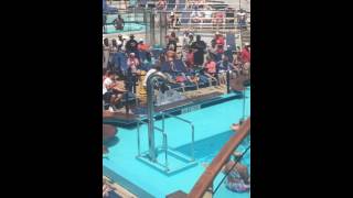 Carnival Freedom ice carving