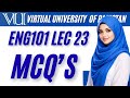 ENG101 Lecture 23 MCQs | Virtual University Final Term Quiz |#eng101 #virtualuniversity