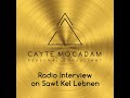 Cayte mocadam interview with sawt kel lebnen
