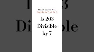 “Divisible by 7? Use This Mind Trick!” #maths