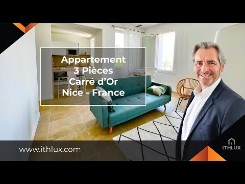 ITH1250 Appartement 3 pièces dernier étage, Carré d'Or, Nice. Thibaud de Saunhac ITHLUX France