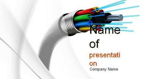 Fiber Optic Cable PowerPoint Template