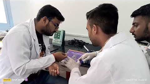 ABO Blood Grouping with Future Lab Techs Mr. Keshav, Mr. Shukbir & Mr. Abhishek (CR-MLT)