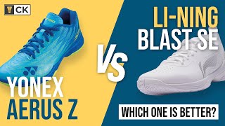 Ultralight badminton shoes Li Ning Blast SE vs Yonex Aerus Z: which is better? screenshot 1