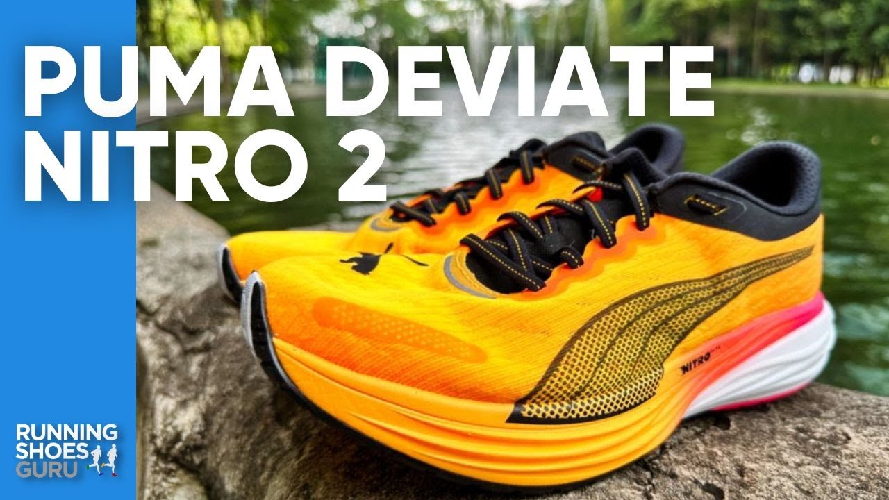 Puma Running Velocity Nitro 2 sneakers in blue and yellow