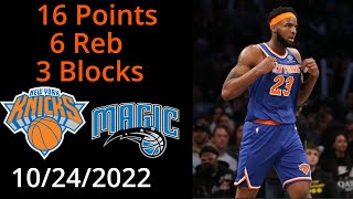 Mitchell Robinson 14 Pts 6 Reb 3 Blk Highlights